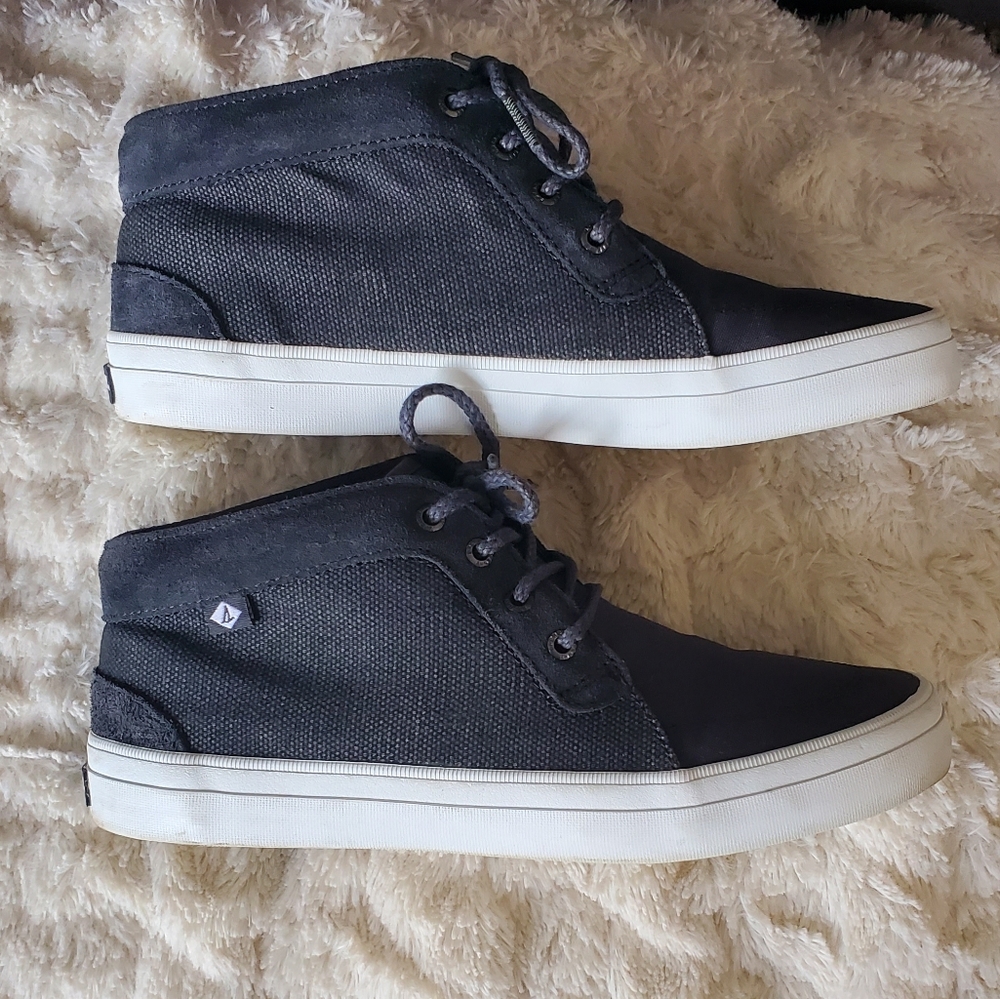 Sperry Crest Knoll Canvas Grey Shoes - Picture 2 of 10